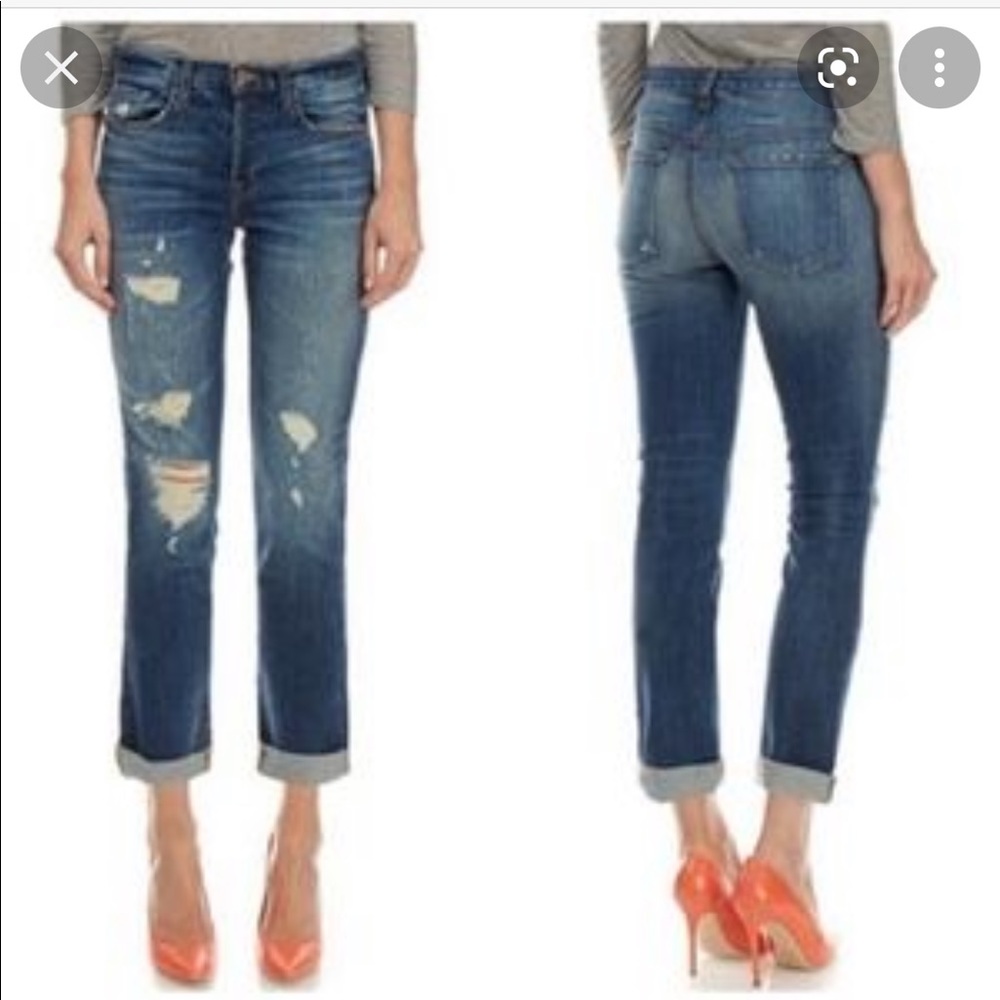 J Brand Caitland Slim Boyfriend Jeans Blitz wash 30